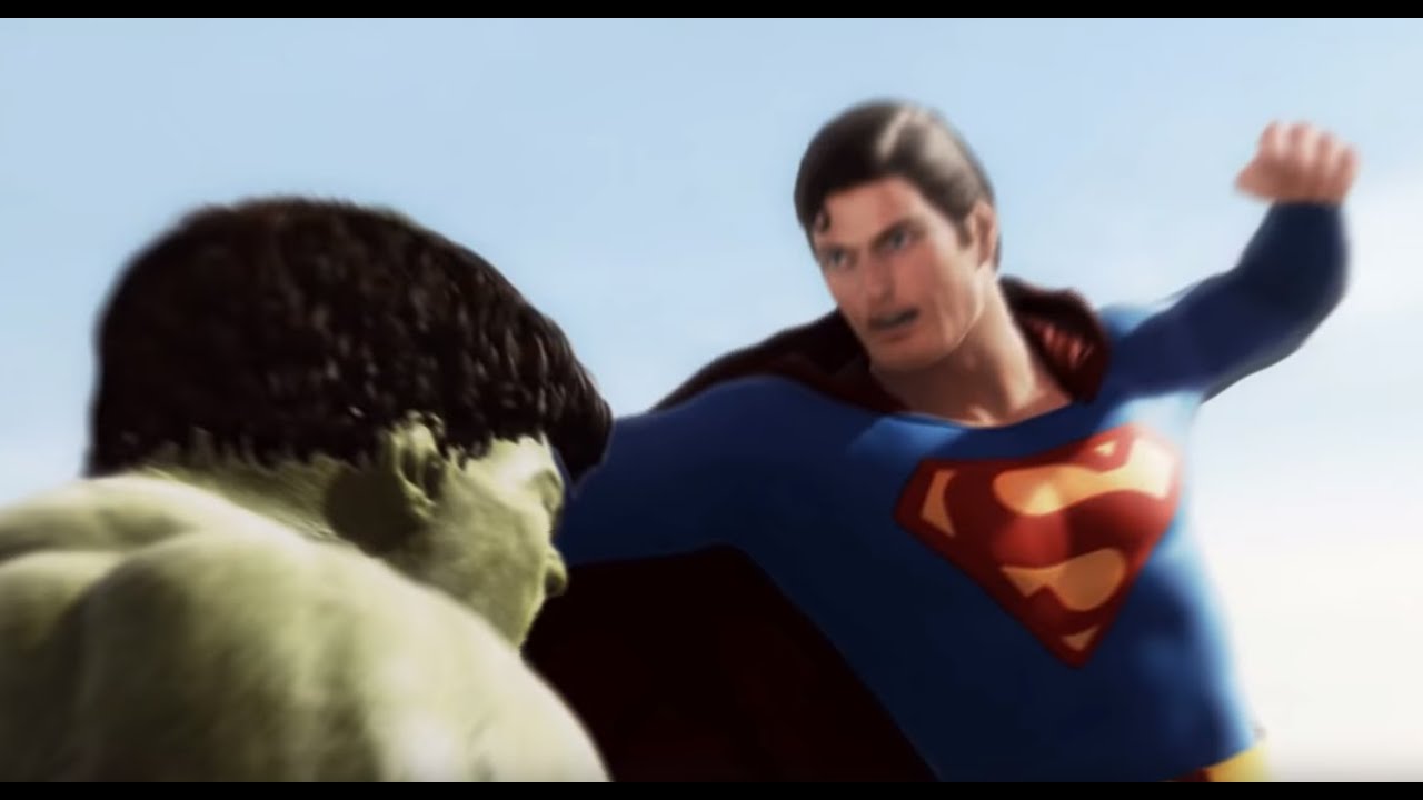 Superman vs Hulk - The Fight (Part 1) - YouTube