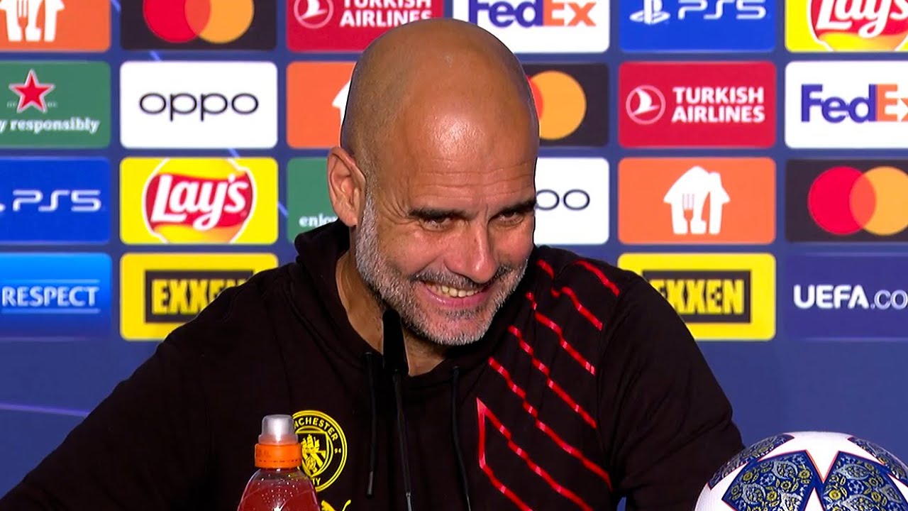 It's an absolute DREAM OF OURS!' | Pep Guardiola | Man City v ...