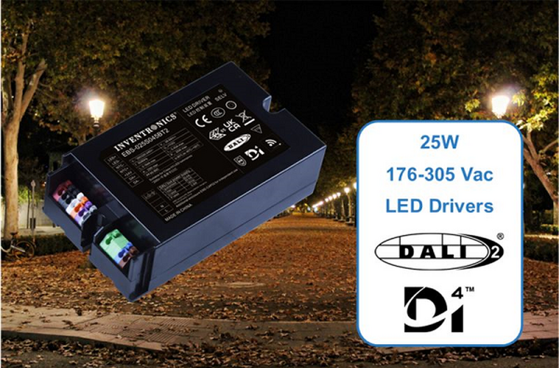 Alcom electronics | 25W Class I/II NFC Driver with DALI-2 and D4i