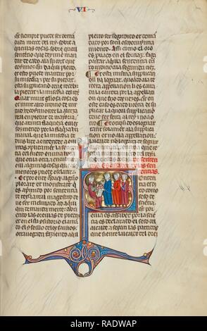 Initial S: Three Men Speaking before a Judge, Unknown, Michael ...