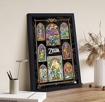 Amazon.com: Pyramid America - Zelda Poster - Zelda Stained Glass ...