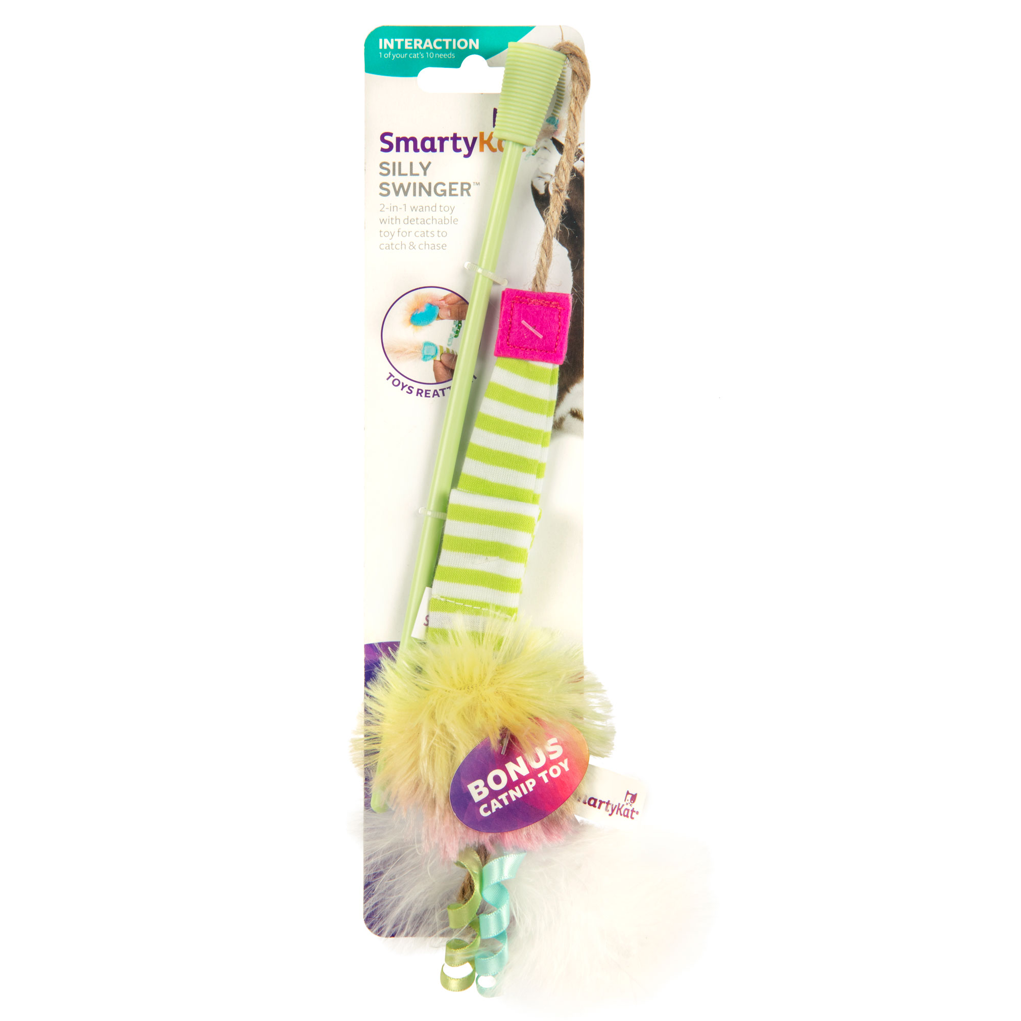 Silly Swinger™ Wand Catnip Toy - SmartyKat