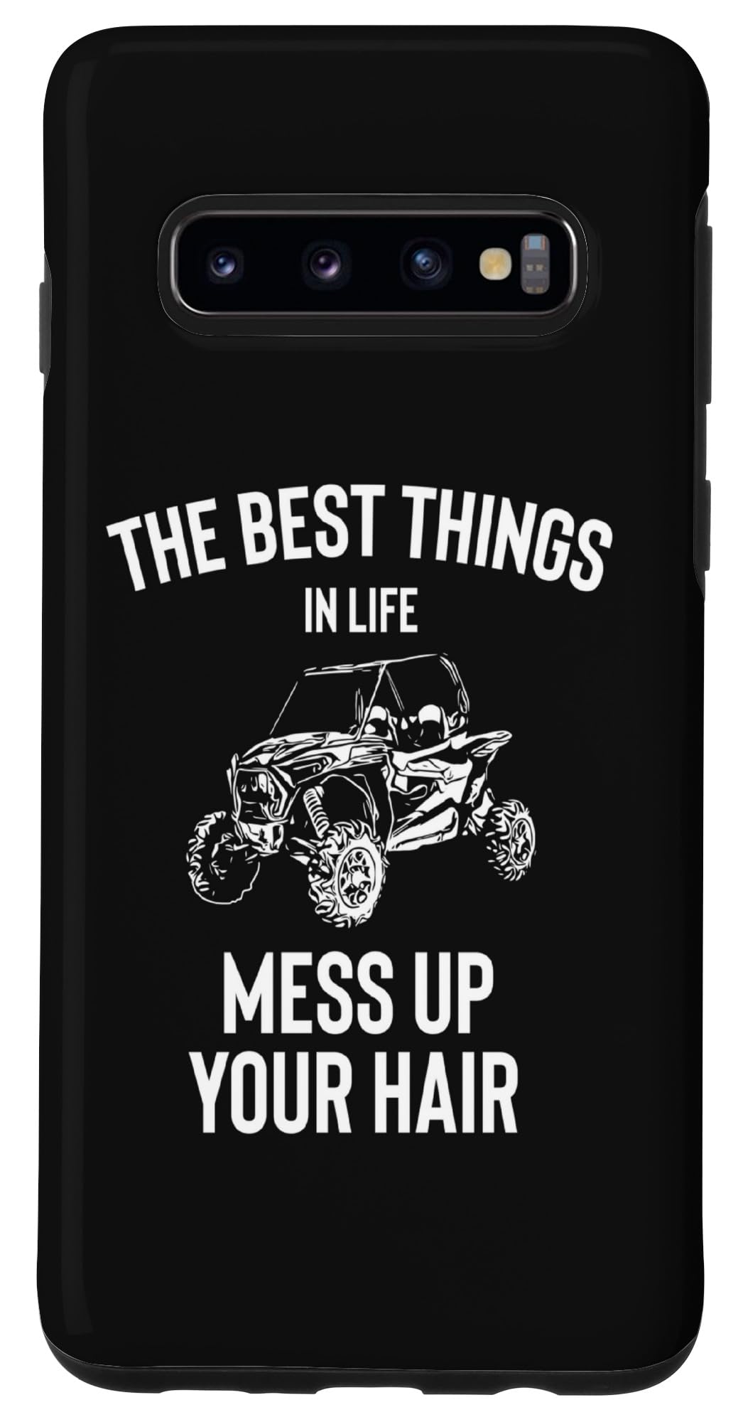 Amazon.com: Galaxy S10 Mess Up Hair Retro UTV 4 Wheel Mud Riding ...