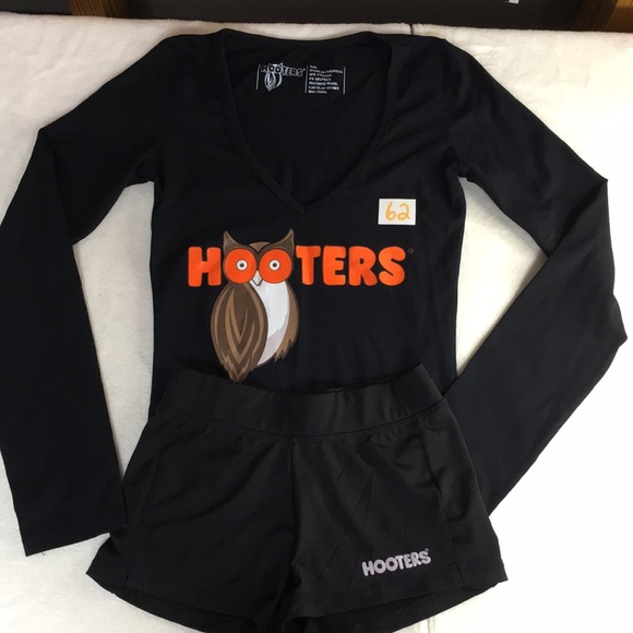 Hooters | Tops | Bin 36 62 Hooters Girl Worn Uniform Vneck Long ...