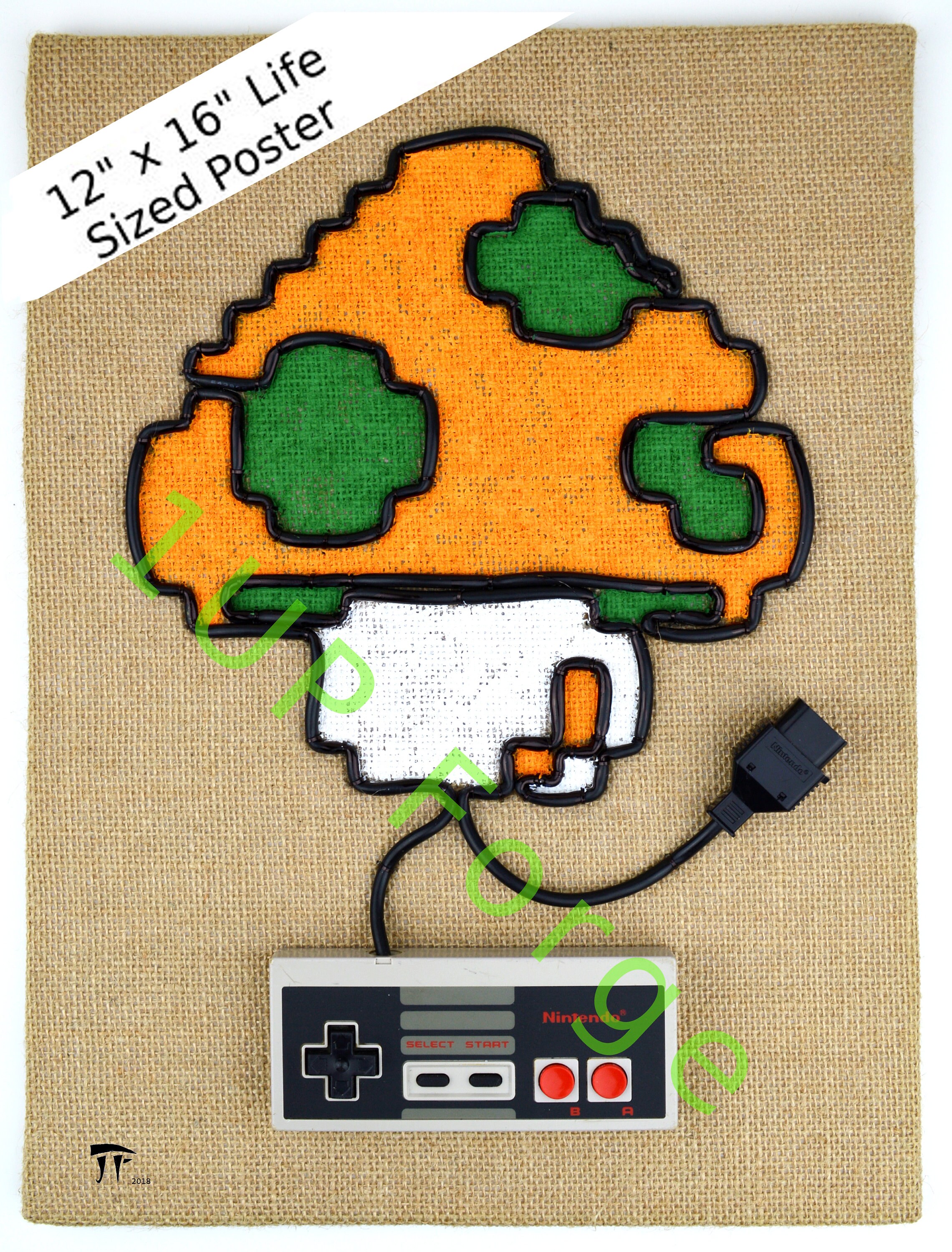 Super Mario 1UP Mushroom Poster Print Nintendo Art Print - Etsy