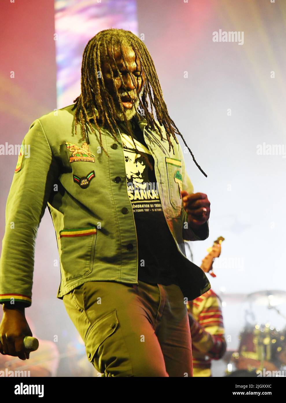 Quebec City, Canada. 12th July, 2022. Tiken Jah Fakoly performs ...