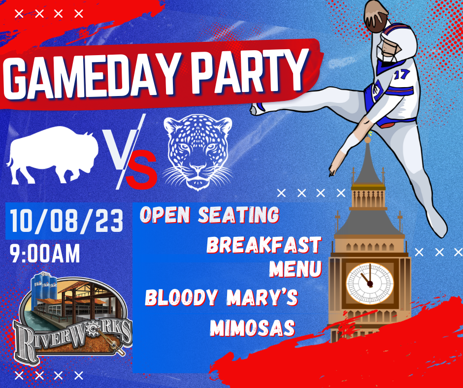 Gameday Party - Buffalo vs Jacksonville - Buffalo RiverWorks