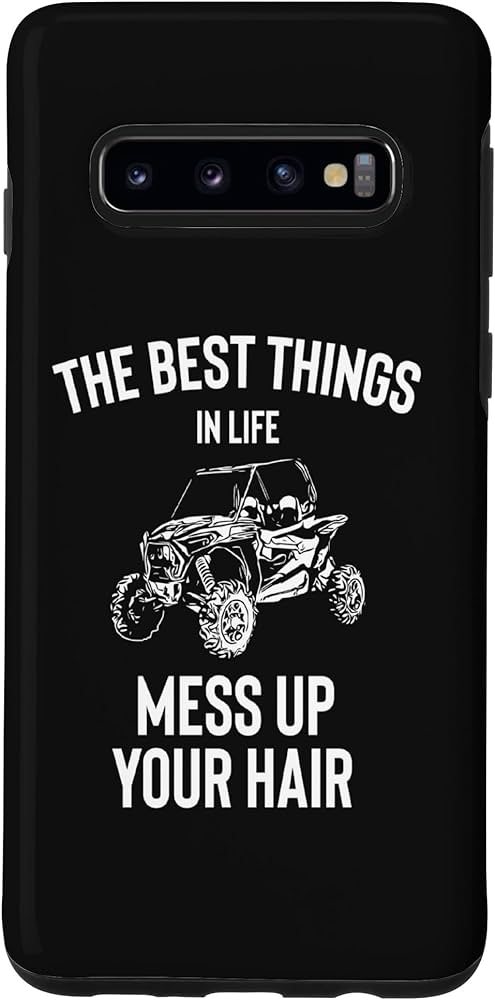 Amazon.com: Galaxy S10 Mess Up Hair Retro UTV 4 Wheel Mud Riding ...