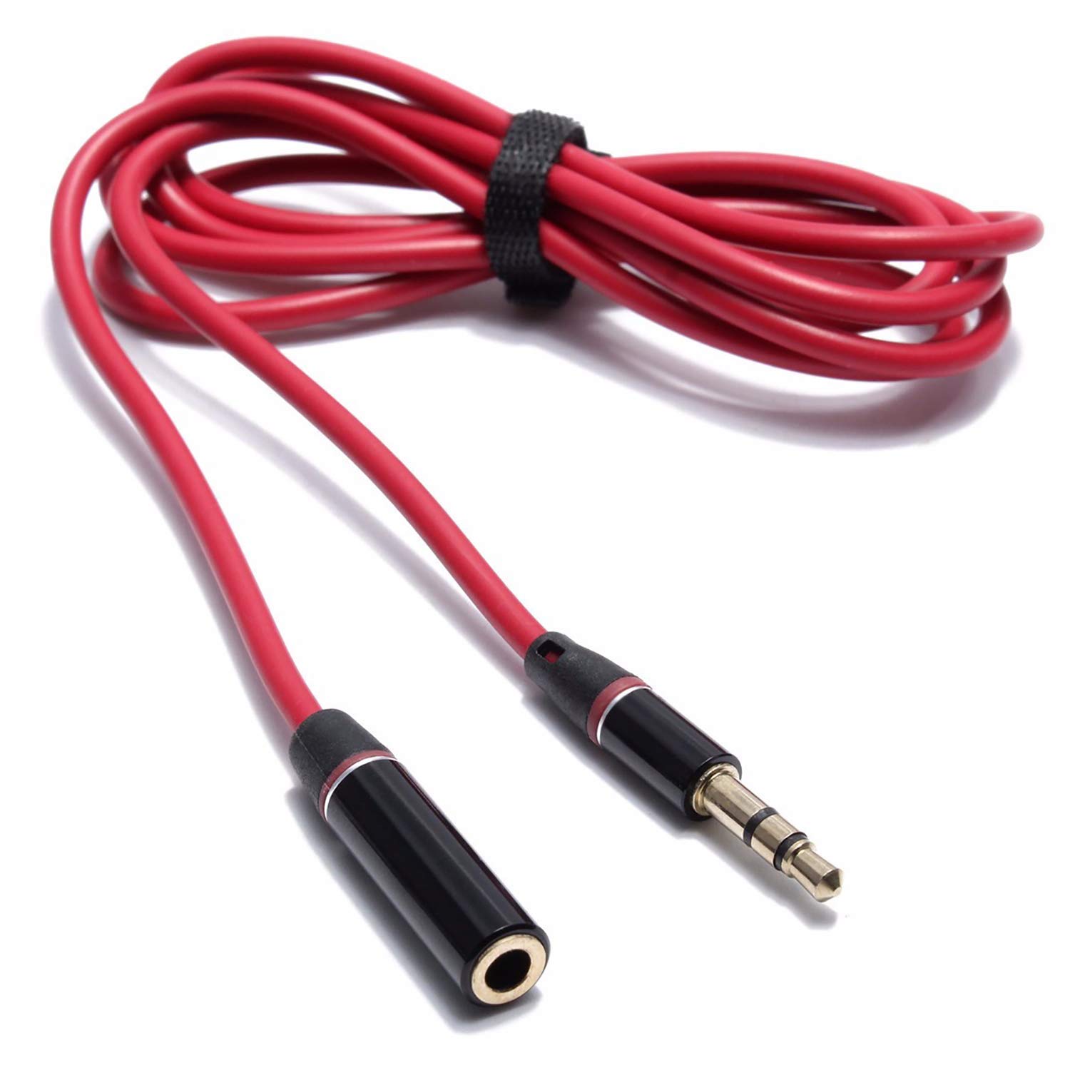 Amazon.com: 2 Packs 3.5mm Male to Female Replacement Stereo Audio ...