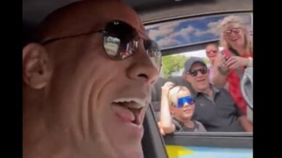 The Rock's lovely video with fans goes viral, former WWE star ...