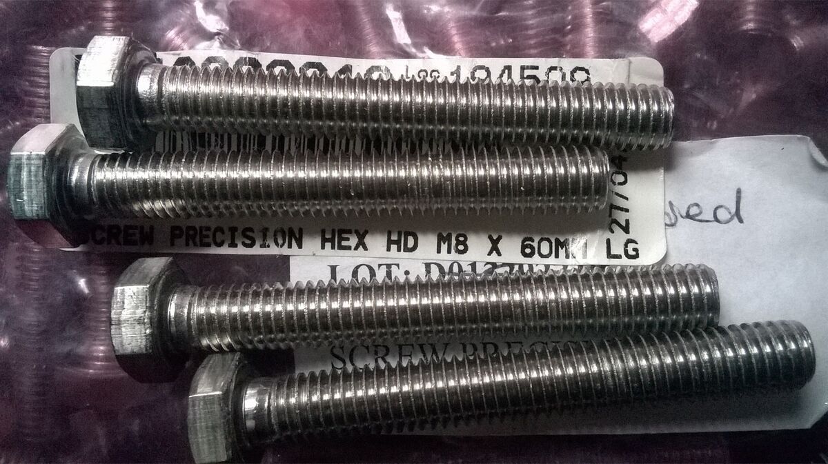 Vibo A2-70 M8 x 60mm Hex Head Stainless Steel Fully Threaded Screw ...