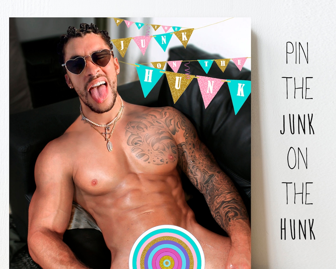 Pin the Junk on the Hunk Hens Party Pin The Bachelorette - Etsy