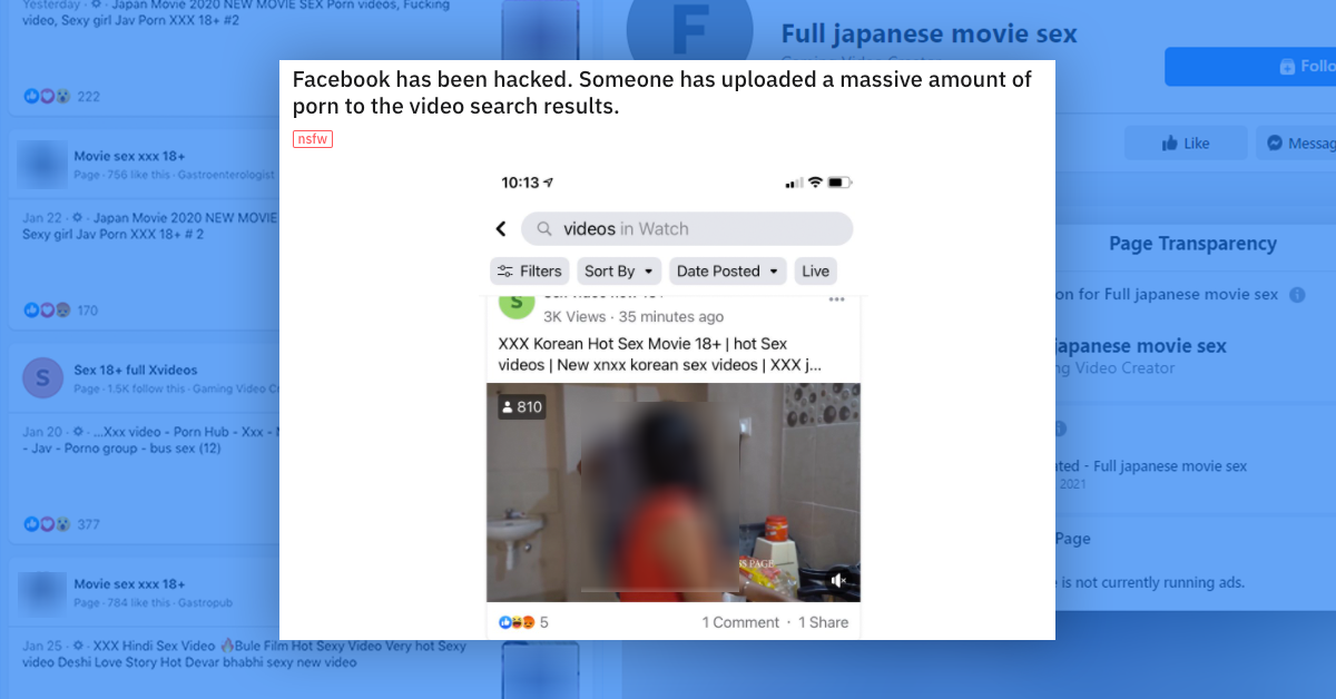 Was Porn Showing Up in Facebook Video Search After Outage ...