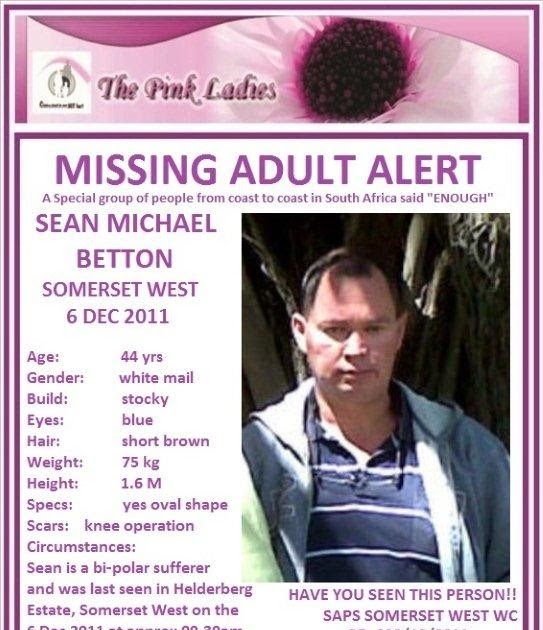 Missing Adult Alert: Sean Michael Betton