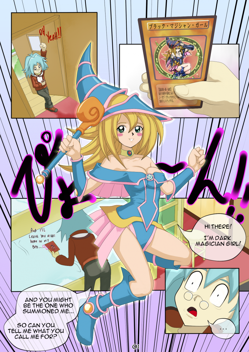 Who deosn't want to summon sexy Dark Magician Girl ? | Yu Gi Oh hentai