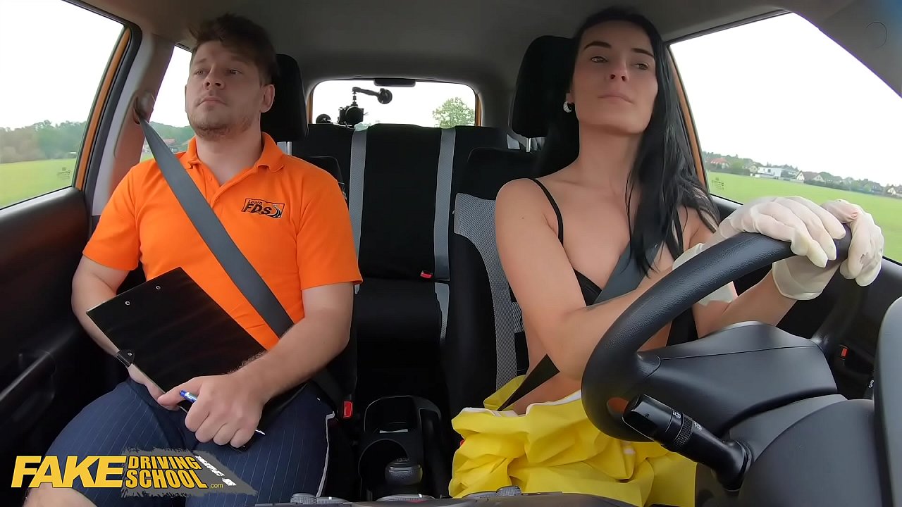 Fake Driving School A COVID-19 themed porn video she gets fucked ...