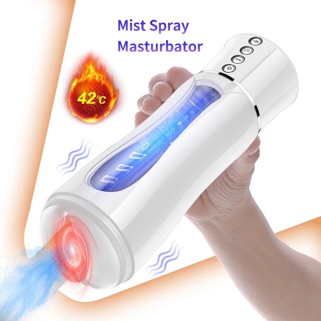 Male Masturbation Cup 10 Modes Realistic Vaginal Penis Vibrators ...