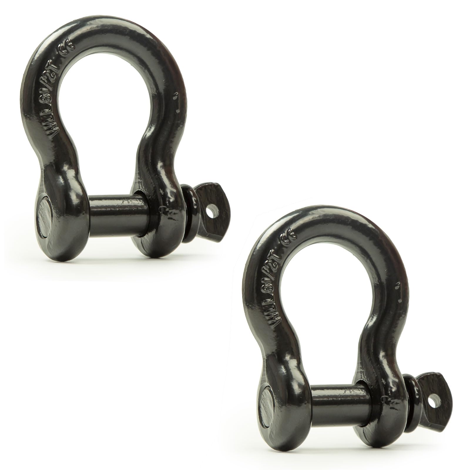 Amazon.com: AYMMIC 1'' D-Ring Shackle, Heavy Duty Forged Steel Bow ...