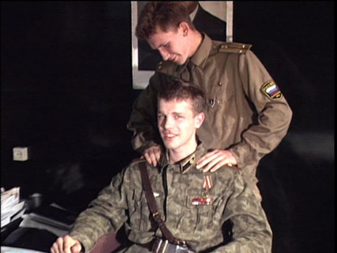 INTERVIEW IN RUSSIAN ARMY gay porn video on Hotcast