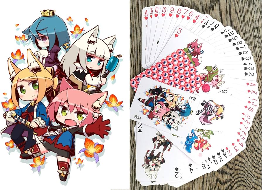 Amazon.com: FLONZGIFT Anime Playing Cards # Poker Deck 54 Cards ...