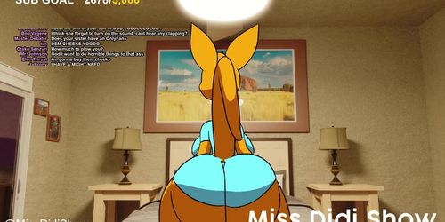 animation of a big ass kangaroo mom twerking and fucking her own ...