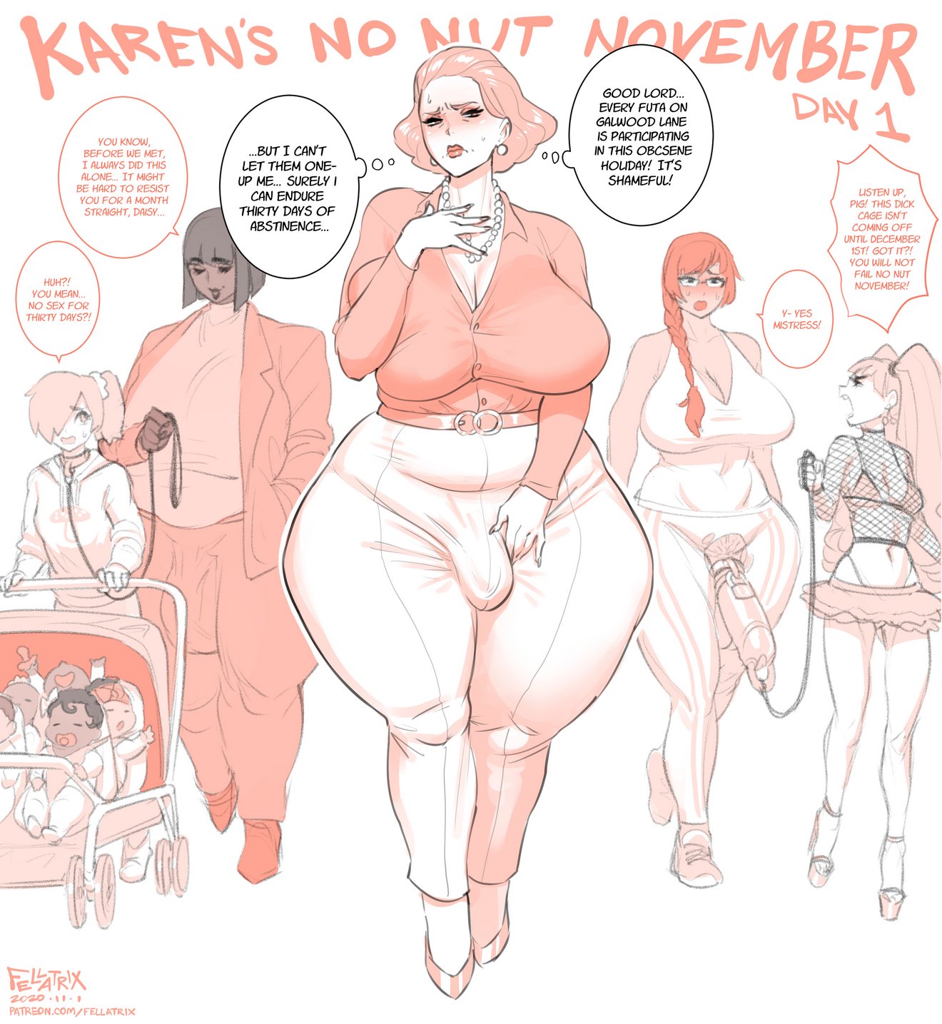 Fellatrix Karen's No Nut November porn comic