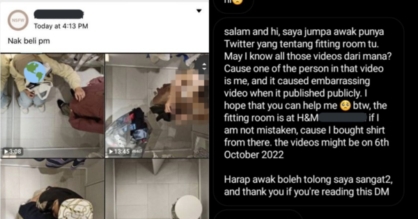 Hidden Cameras Are Allegedly Recording M'sians In H&M Fitting Rooms