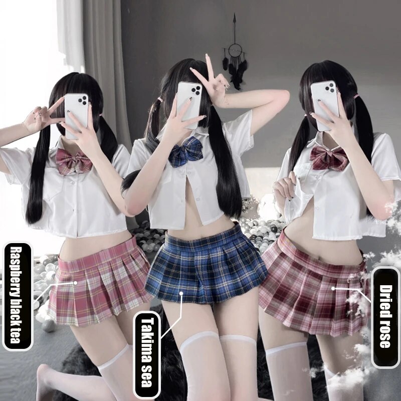 Sexy Lingerie Cosplay Porn School Girl Uniform Anime Set Exotic ...