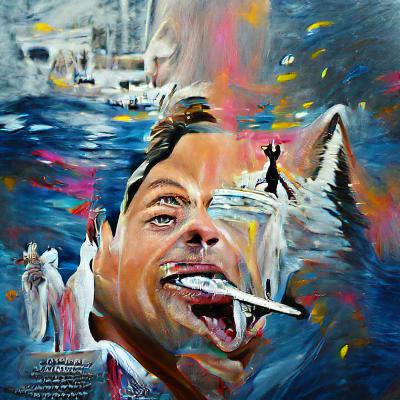 The Wolf of Wall Street AI Acrylic Art - PhelanVoin's AI Acrylic ...