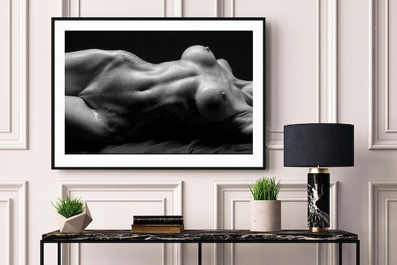 Erotic Wet Nude Black and White Photograph A3 A4 Matte Fine - Etsy ...