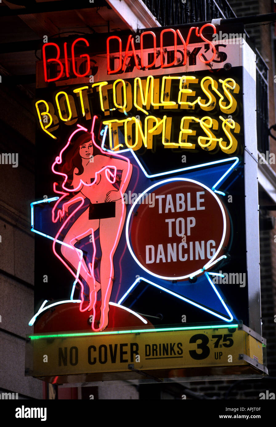 New Orleans Bourbon Street Topless Porno pub Bar Stock Photo - Alamy