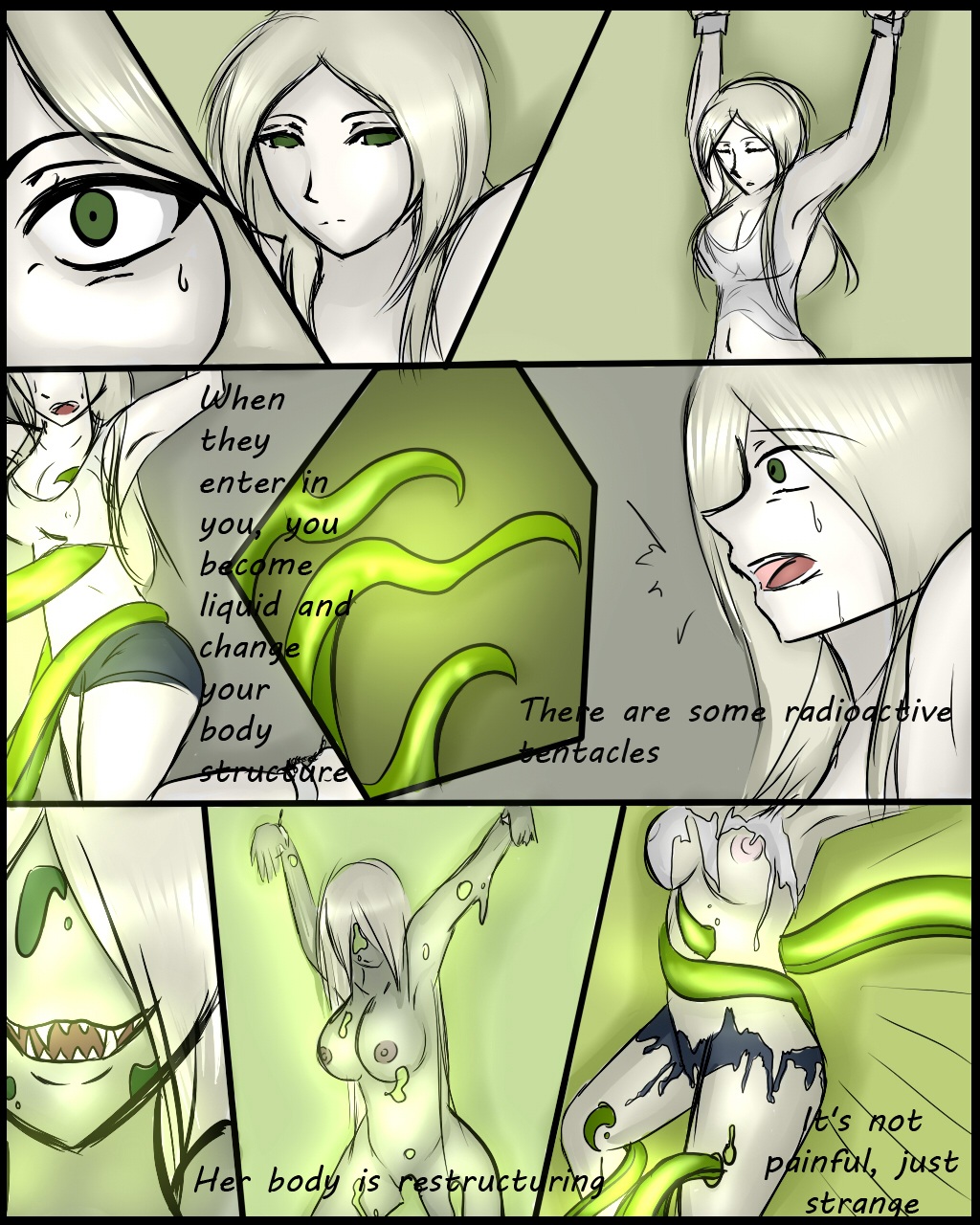 Radioactive Tentacles Transformation - Page 1 - HentaiEra