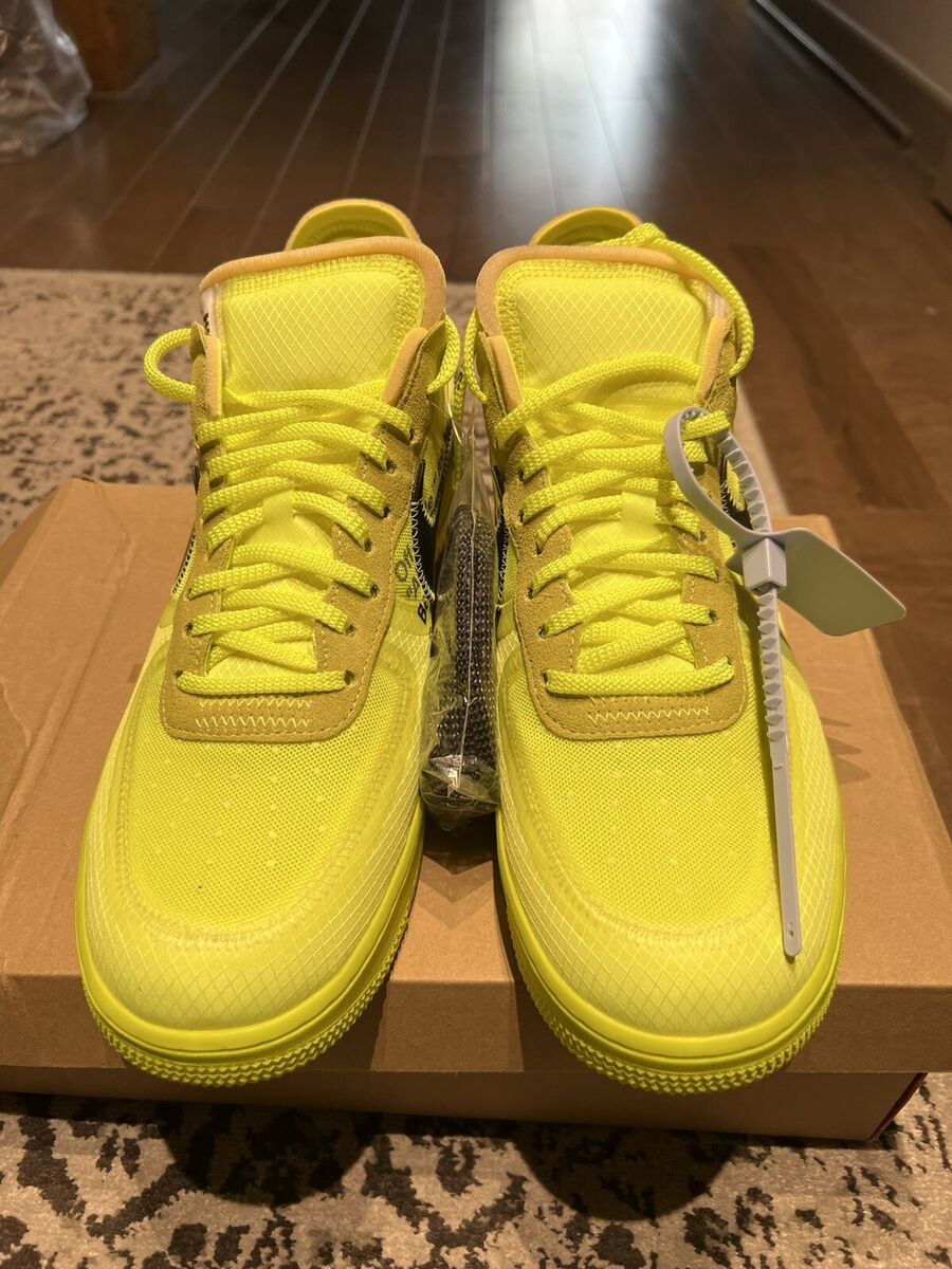 Brand New Size 11.5 Off White x Nike Air Force 1 Volt The Ten | eBay