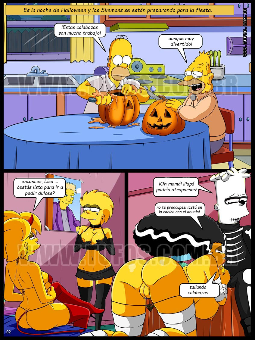 The Simpsons - Halloween Night - Page 2 - Comic Porn XXX