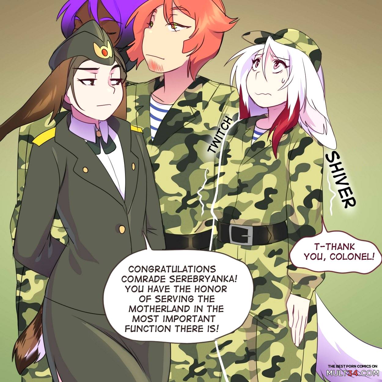 Silver Joins the Russian Army! porn comic - the best cartoon porn ...