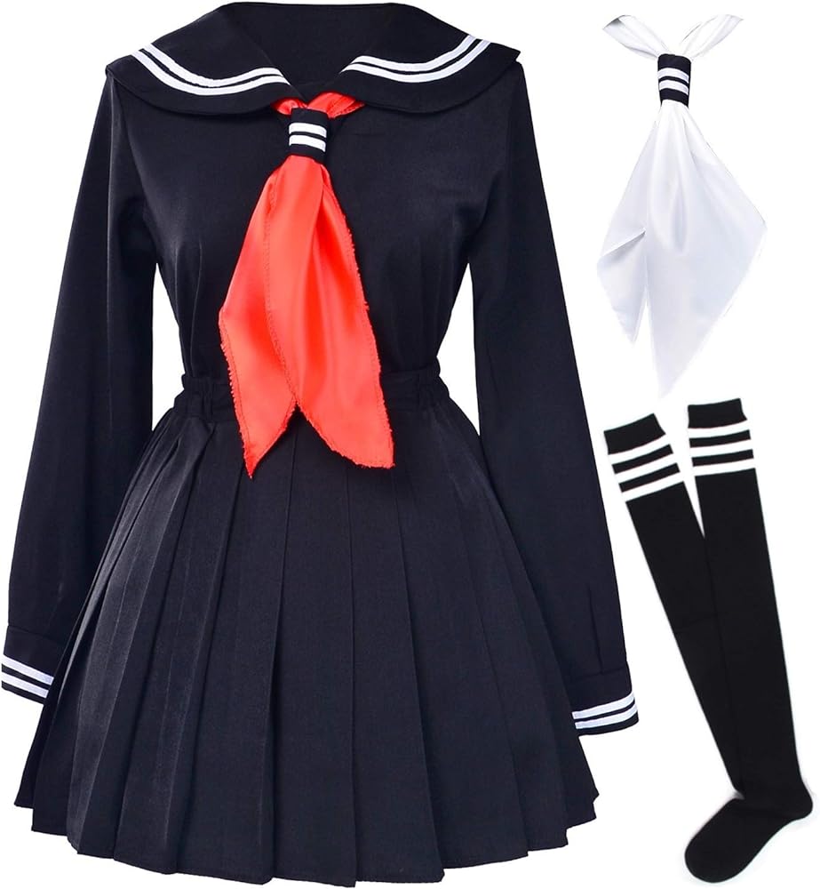 Amazon.com: Classic Japanese School Girls Sailor Dress Shirts ...