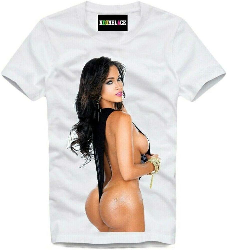 Amazon.com: E1SYNDICATE T-Shirt Sexy Kinky PIN UP Model Girl Bum ...