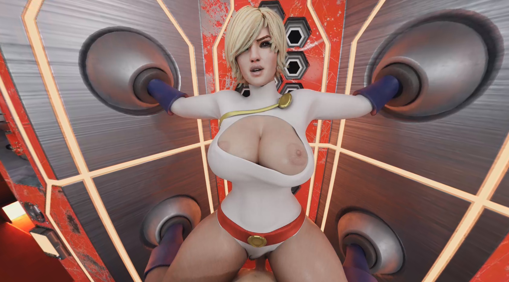 Powergirl is Stuck and Needs a Way to Pass Time - VR Porn Video ...