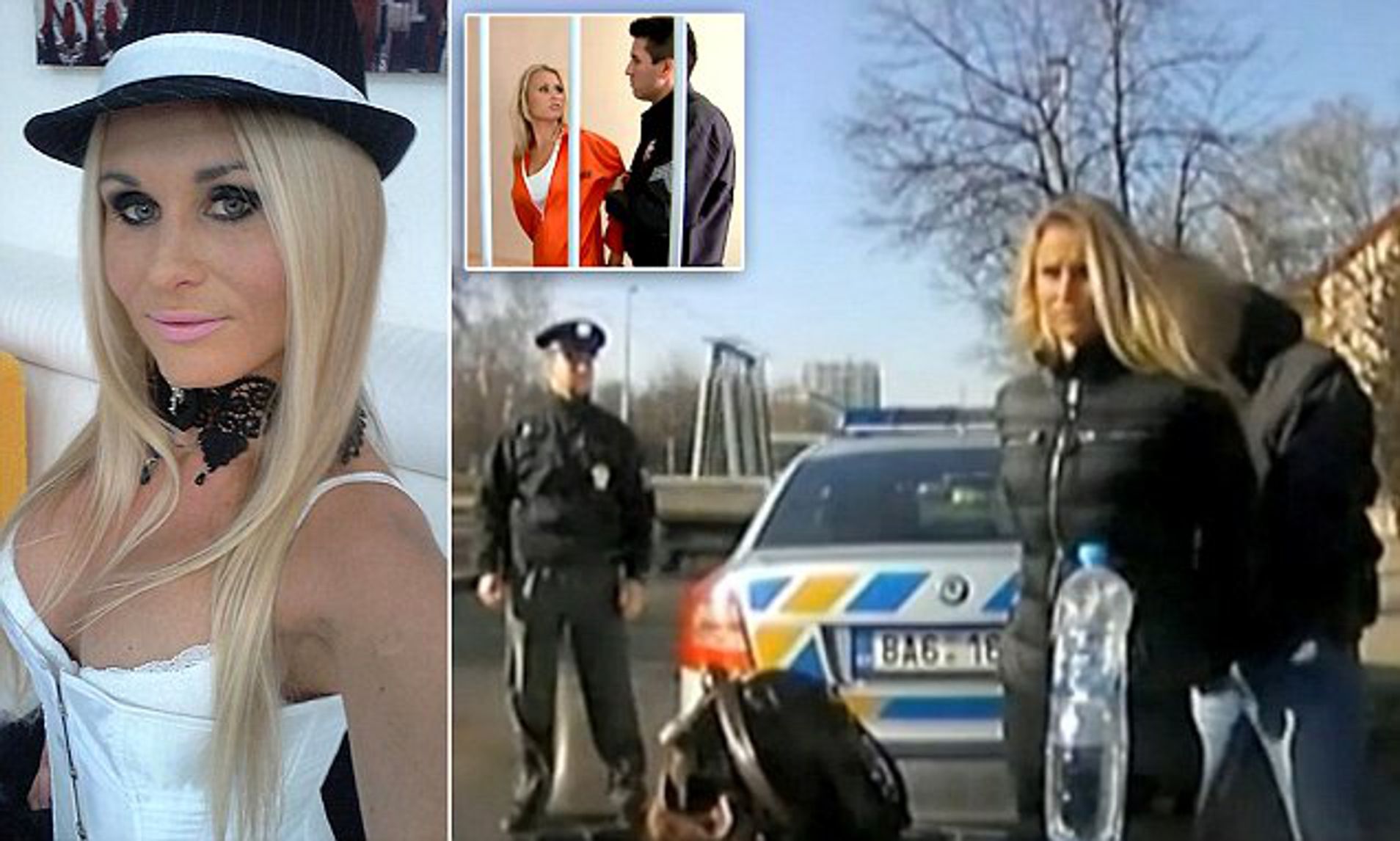 Czech porn star Laura Crystal in 136mph car chase while high on ...