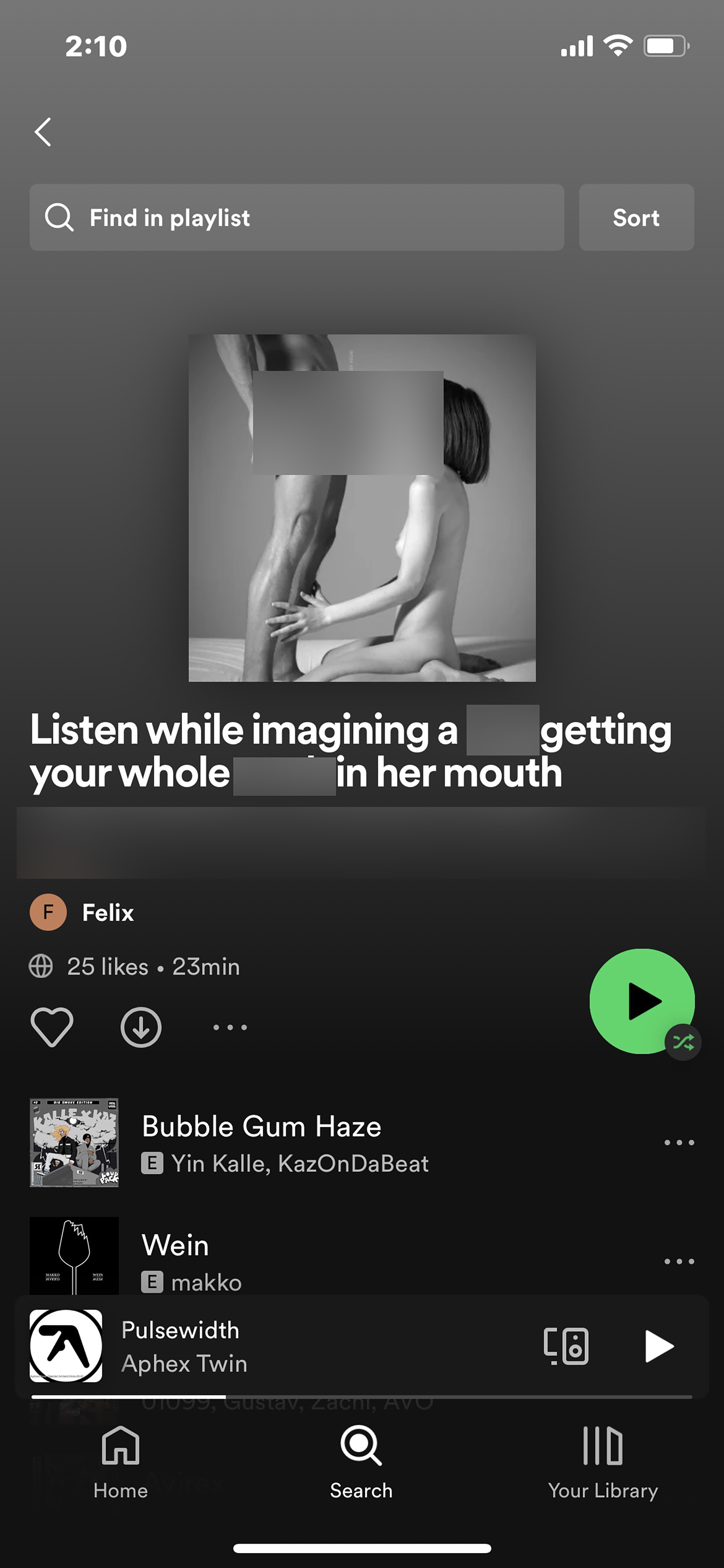 Porn keeps showing up on Spotify even though it's not allowed