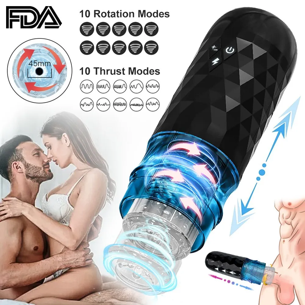 Male Masturbaters Automatic HandsFree Rotating Cup Thrusting ...