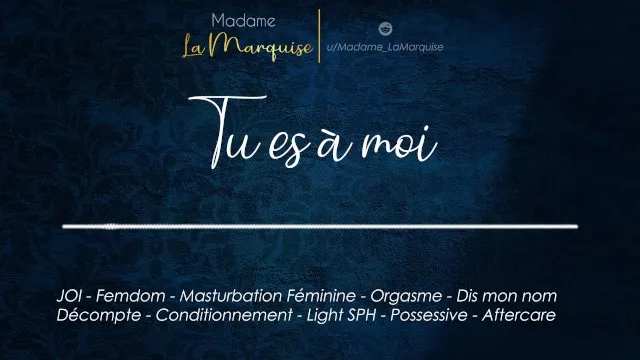 Tu Es À Moi [Audio Porn JOI Français] - FAPCAT