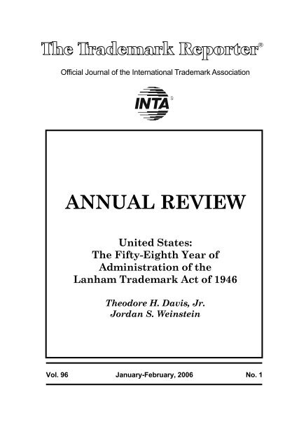 ANNUAL REVIEW - International Trademark Association