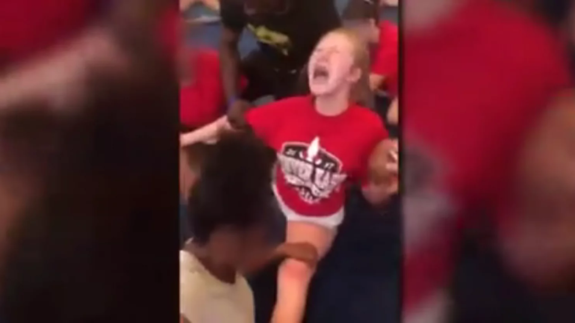 Disturbing video shows high school cheerleaders screaming as they ...