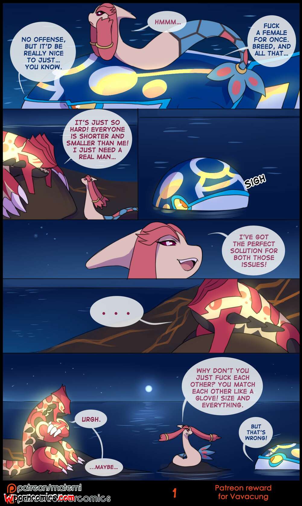 ✅️ Porn comic Groudon x Kyogre. Chapter 1. Pokemon. Matemi. Sex ...