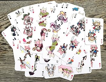 Amazon.com: FLONZGIFT Anime Playing Cards # Poker Deck 54 Cards ...