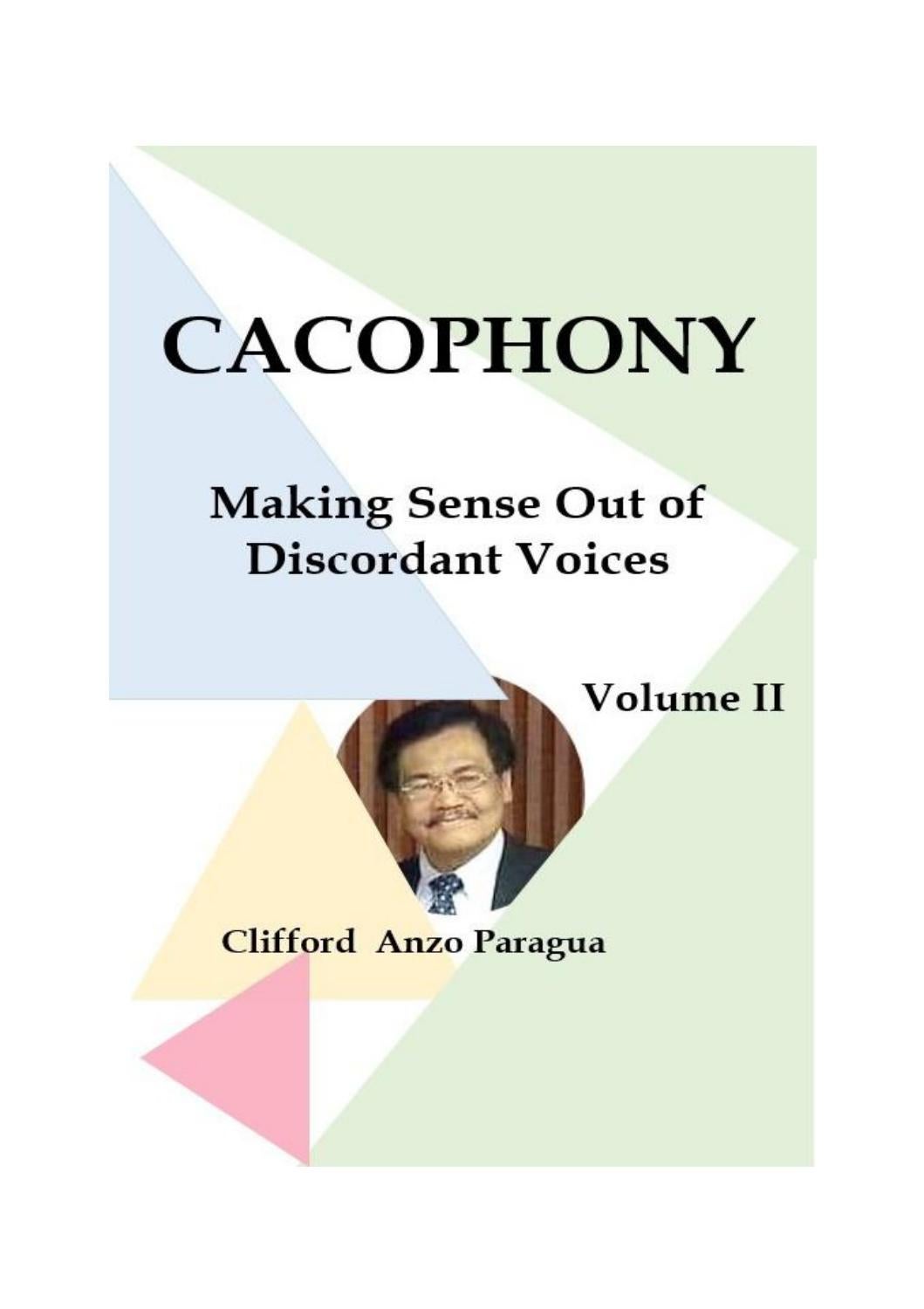 CACOPHONY VOL II by Cliff Paragua - Issuu