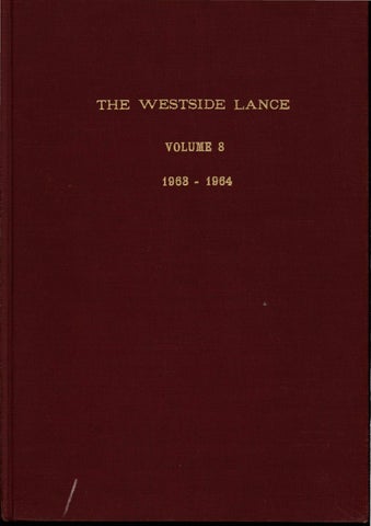 1963-1964 Lance by Westside Foundation - Issuu