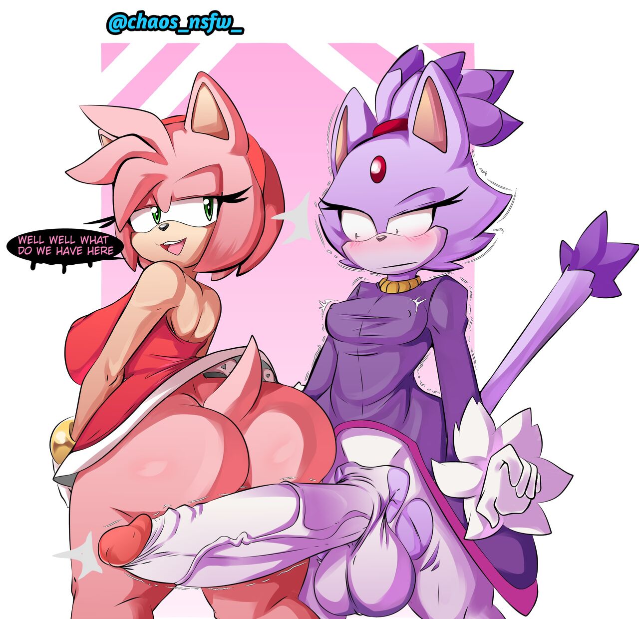 Amy, Rouge & Blaze - Page 1 - IMHentai