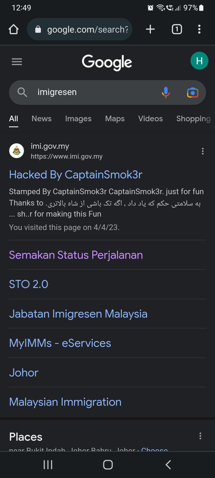 Imigresen website got hacked lol : r/malaysia